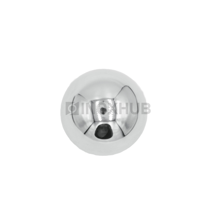Заглушка сферическая со вставкой, Ø50.8 мм, AISI 304, GRIT 600