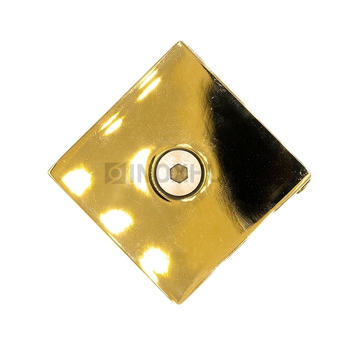 Коннектор (721-2 Gold) стекло-стена, 2 отверстия, под Золото