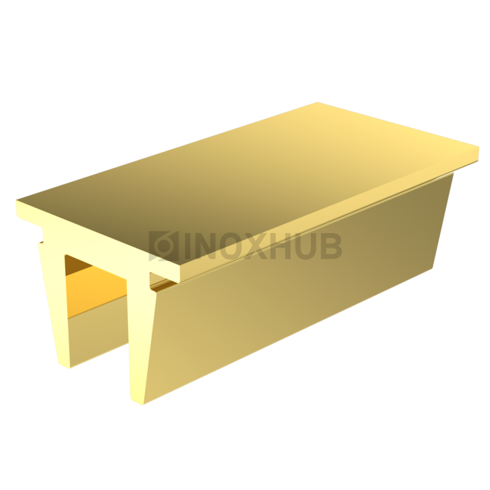 Заглушка (764 Gold) для профиля 763 756 L=1000 mm, под Золото