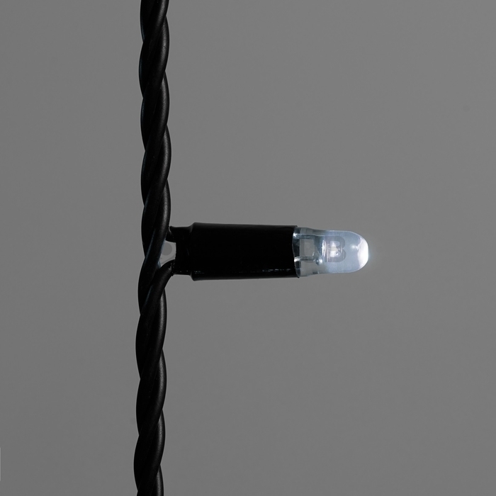 Гирлянда Бахрома INOXHUB 3×0.6м, 108 LED, 220В, IP65, чёрная резина 3.3мм, БЕЛАЯ