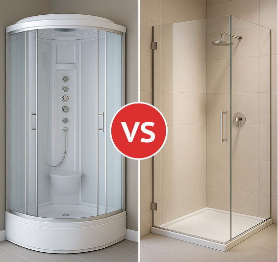 Выбор между душевой кабиной и перегородкой