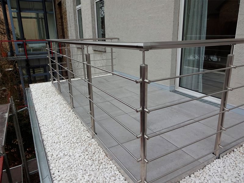 Лестничное ограждение из нержавеющей стали