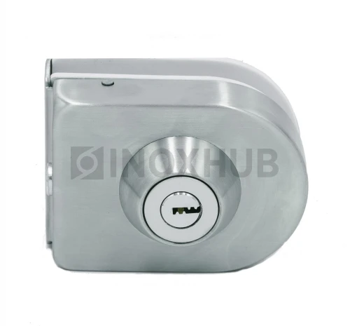 Замок (016-1 SSS) без сверления, с ответной частью на стену, нерж. сталь матовая