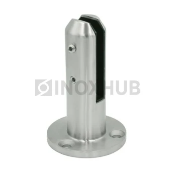 Напольный стеклодержатель литой круглый Ø50×160 мм, AISI 304, GRIT 320