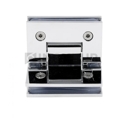 Петля (304 PBrass) стекло-стекло 90°, (без фаски), латунь, полированный хром