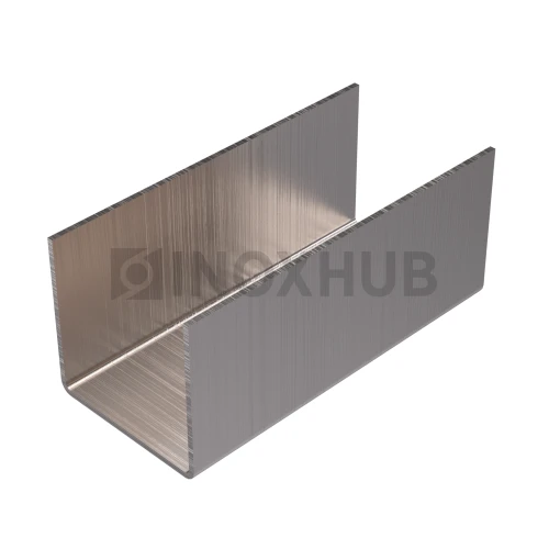 Профиль (П-20-3000 SSS) П-образный 21.0×21.5(вн)×21.0, L=3000 мм, стекло 20.0 мм, AISI 304 GRIT 320 Профиль (П-20-3000 SSS) П-образный 21.0×21.5(вн)×21.0, L=3000 мм, стекло 20.0 мм, AISI 304 GRIT 320