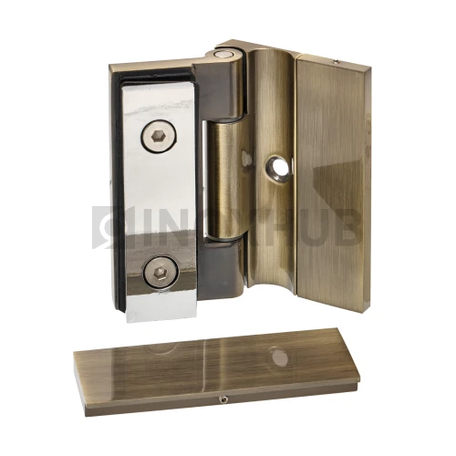 Петля (516 Bronza) стена-стекло, открывание наружу, под Бронзу