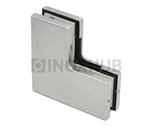 Фитинг угловой (160 SSS) большой, стекло 10-12 мм, нерж. сталь матовая