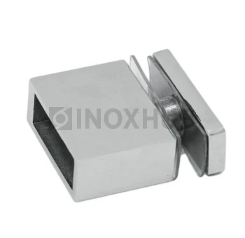 Держатель стекла (342 PSS) через отверстие, штанга 30×10 мм, нерж. сталь полированная