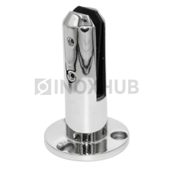 Напольный стеклодержатель литой круглый Ø50×160 мм, AISI 304, GRIT 600 Напольный стеклодержатель литой круглый Ø50×160 мм, AISI 304, GRIT 600