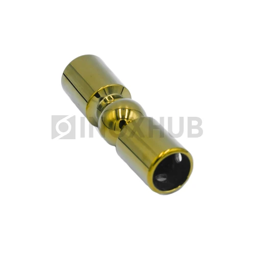 Соединитель штанги (915 Gold) произвольный угол, штанга Ø19 мм, под Золото