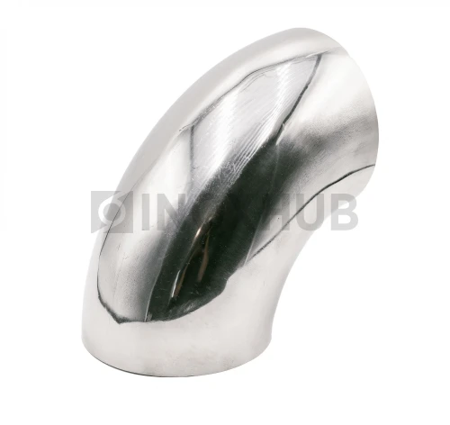 Отвод Ø101.6×2.0 мм, AISI 304, GRIT 600 Отвод Ø101.6×2.0 мм, AISI 304, GRIT 600