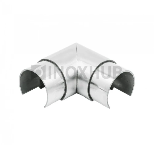 Отвод для поручня с пазом, Ø42.4 мм, AISI 304, GRIT 320