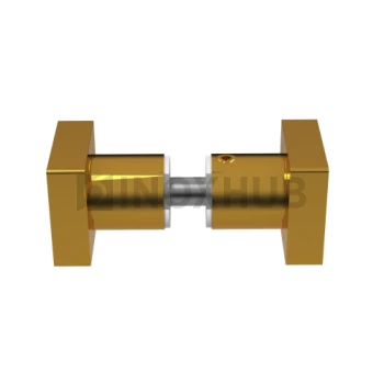 Кноб квадратный (684 Gold), стекло 6.0-12.0 мм, под Золото