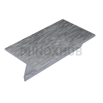 Крышка 28.5 на профиль 80/102/106 для стекла 10-12 мм, L=6000, не анодированный алюминий