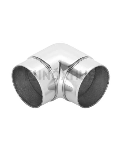 Угловой соединитель со вставками, Ø50.8 мм, AISI 304, GRIT 600