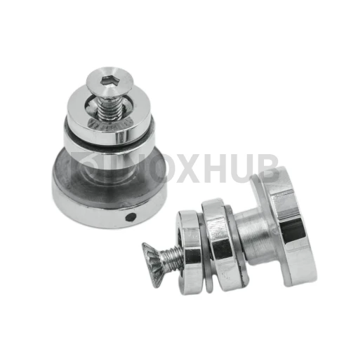 Крепление (449 PSS) трека 30х10 к стеклу , нерж сталь полированная