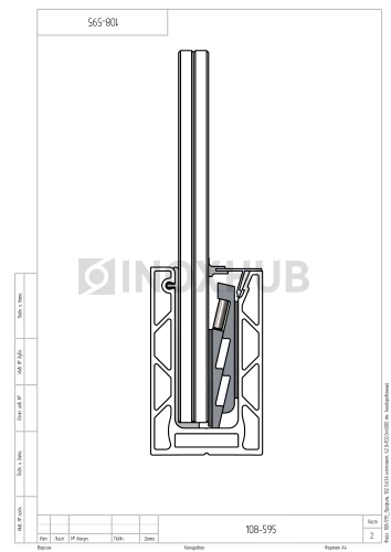 Профиль 102 БАЗА комплект, 60.0×102.0×6000 мм, Анодированный алюминий Профиль 102 БАЗА комплект, 60.0×102.0×6000 мм, Анодированный алюминий