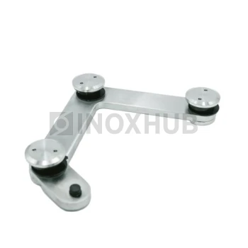 Фитинг угловой (760a SSS) со стопором без зенковки, нерж. сталь матовая