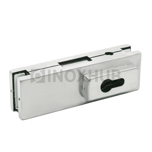 Замок (150С SSS) центральный с прямоугольным ригелем, нерж. сталь матовая