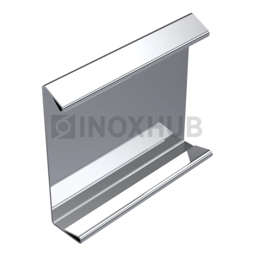 Крышка (44К PSS) профиль 44, L=3000 мм, нерж. сталь полированная