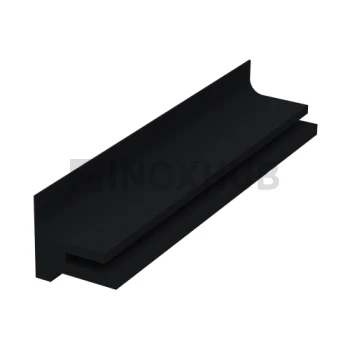 Уплотнитель 4 мм на нащельник к несущему профилю, ЧЕРНЫЙ