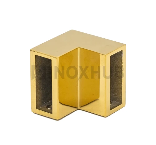 Соединитель штанги 90° (340 Gold), штанга 30×10 мм, под Золото Соединитель штанги 90° (340 Gold), штанга 30×10 мм, под Золото