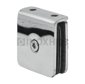 Коннектор (731 PSS) стекло-стена, 2 отверстия (без фаски), нерж. сталь полированная