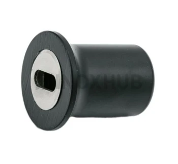 Держатель штанги (907 BLC) к стене, штанга Ø19 мм, Черный мат