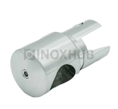 Держатель стекла (914 SC) сквозной, штанга Ø19 мм, матовый хром Держатель стекла (914 SC) сквозной, штанга Ø19 мм, матовый хром