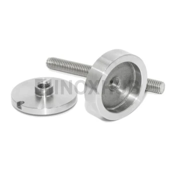 Точечный стеклодержатель стандартный, стекло 6.0-30.0 мм, М10, AISI 304, GRIT 320 Точечный стеклодержатель стандартный, стекло 6.0-30.0 мм, М10, AISI 304, GRIT 320