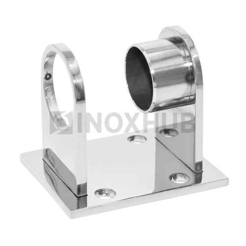 Пластина торцевого крепления стойки под сборку, Ø38.1 мм, AISI 304, GRIT 600 Пластина торцевого крепления стойки под сборку, Ø38.1 мм, AISI 304, GRIT 600