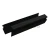 Уплотнитель для П швеллер 22 и П швеллер 24, стекло 8.0 мм, черный Уплотнитель для П швеллер 22 и П швеллер 24, стекло 8.0 мм, черный