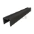 Уплотнитель для П-поручень, под стекло 10 мм, L=6000, Черный