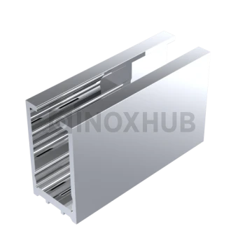 Профиль (587 al) стекло-стена, 30×17 мм L=3000 мм, стекло 8.0 мм, полированный алюминий Профиль (587 al) стекло-стена, 30×17 мм L=3000 мм, стекло 8.0 мм, полированный алюминий