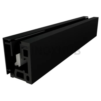 Набор зажимной, профиль 40А (база 40А-3000), L=3000мм, крышки RAL 9005 Черный Муар Набор зажимной, профиль 40А (база 40А-3000), L=3000мм, крышки RAL 9005 Черный Муар