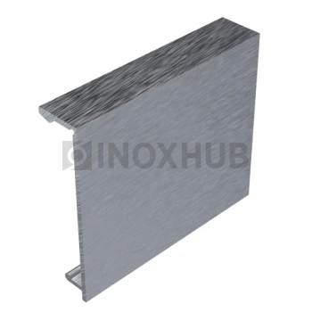 Комплект крышек (44К-6000 Al) профиль 44, L=6000мм (2 шт), не анодированный алюминий Комплект крышек (44К-6000 Al) профиль 44, L=6000мм (2 шт), не анодированный алюминий