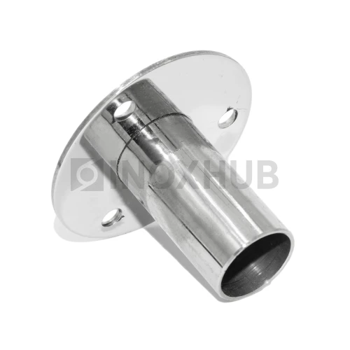 Треханкерная закладная для крепления стойки Ø38.1 мм, AISI 201, GRIT 600 Треханкерная закладная для крепления стойки Ø38.1 мм, AISI 201, GRIT 600