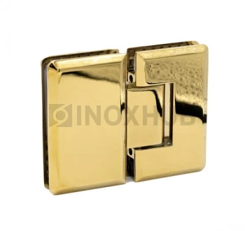 Петля (303 Gold) стекло-стекло 180°, под Золото