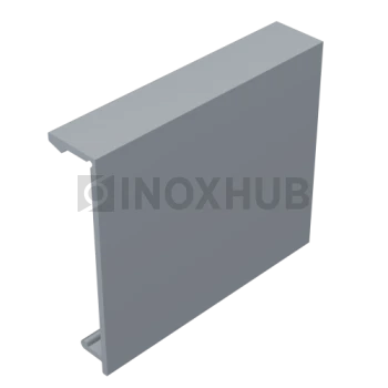 Комплект крышек (44К-6000 AL) профиль 44, L=6000 мм (2 шт), Анодированный алюминий Комплект крышек (44К-6000 AL) профиль 44, L=6000 мм (2 шт), Анодированный алюминий