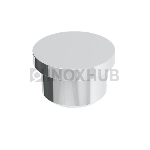 Заглушка литая плоская, Ø16.0 мм, AISI 304, GRIT 600