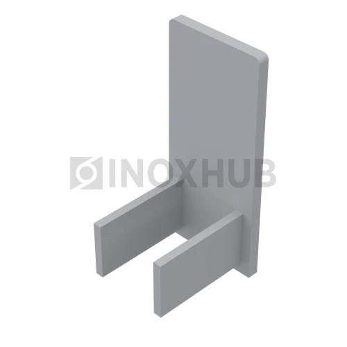 Заглушка для П швеллер 24, пластик серый