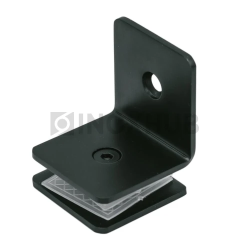 Коннектор L-обр. (732 BLC) стекло-стена, Черный мат