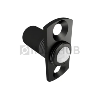 Фиксатор для двери (420 BLC) шариковый, алюминий, Черный мат