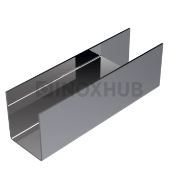 Профиль (П-12-2500 PSS) П-образный, 14.0×16.5 мм L=2500, стекло 12.0 мм, AISI 304 GRIT 600 Профиль (П-12-2500 PSS) П-образный, 14.0×16.5 мм L=2500, стекло 12.0 мм, AISI 304 GRIT 600