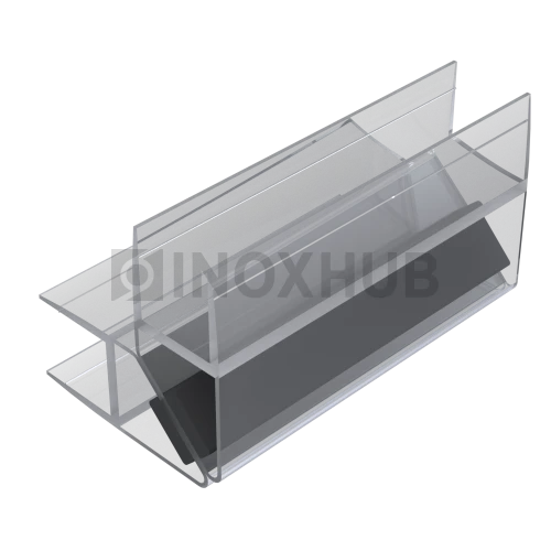 Профиль (210-10 CL) магнит черный 90º/180º, L=2200 (1компл/2 шт), стекло 10.0 мм, ПВХ прозрачный БЕЛЫЙ Профиль (210-10 CL) магнит черный 90º/180º, L=2200 (1компл/2 шт), стекло 10.0 мм, ПВХ прозрачный БЕЛЫЙ