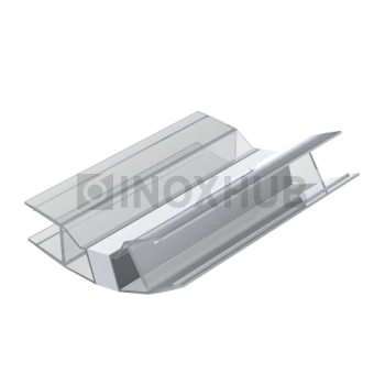 Профиль (207-8) магнит белый 125-145º, L=2200 (1компл/2 шт), стекло 8.0 мм 