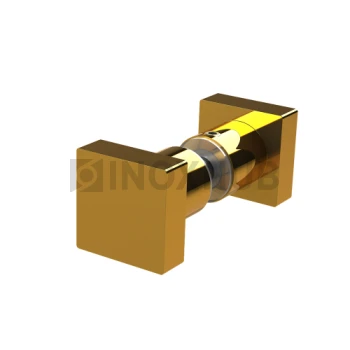 Кноб квадратный (684 Gold), стекло 6.0-12.0 мм, под Золото