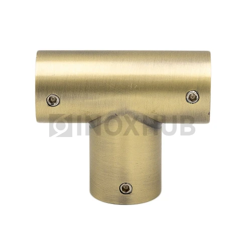 Соединитель-тройник (902 Bronze) штанги Ø19 мм, под Бронзу