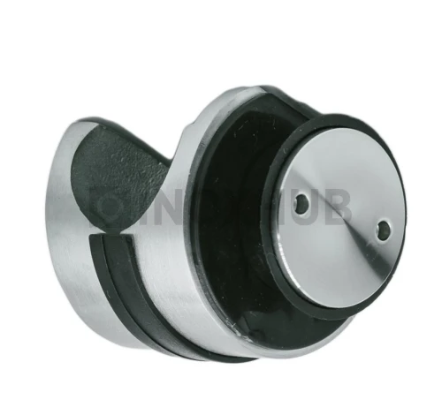 Крепление (831 SSS) трека Ø25 мм к cтеклу под зенковку, нерж. сталь матовая